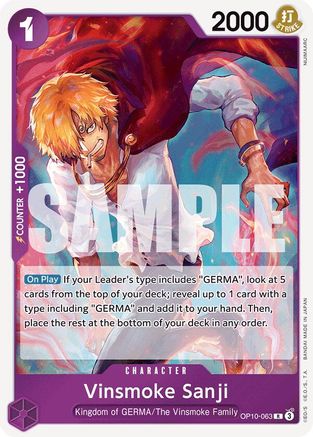 Vinsmoke Sanji - OP10-063 - Rare