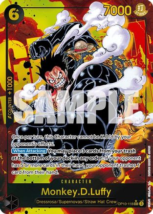401 Games Canada - Monkey.D.Luffy (118) (Parallel) - OP10-118 - Secret Rare 401 Games Canada - Monkey.D.Luffy (118) (Parallel) - OP10-118 - Secret Rare