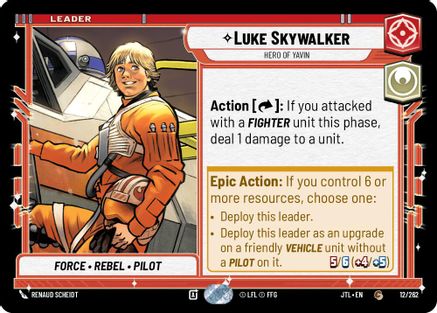Luke Skywalker - Hero of Yavin - 012/262 - Common