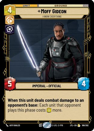 Moff Gideon - I Know Everything - 188/262 - Rare