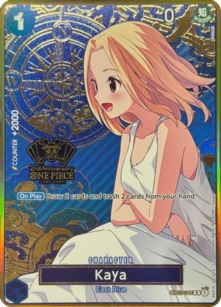 Kaya (One Piece Japanese Version 2nd Anniversary Set) - OP03-044 - Rare