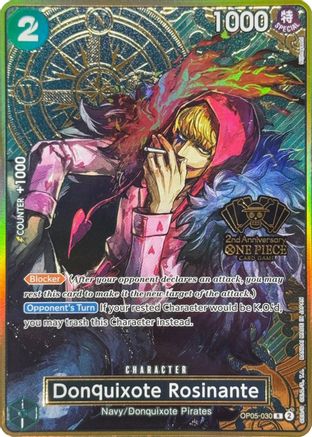 Donquixote Rosinante (One Piece Japanese Version 2nd Anniversary Set) - OP05-030 - Rare