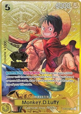 Monkey.D.Luffy (One Piece Japanese Version 2nd Anniversary Set) - ST13-015 - Super Rare
