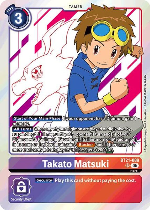Takato Matsuki - BT21-089 - Super Rare
