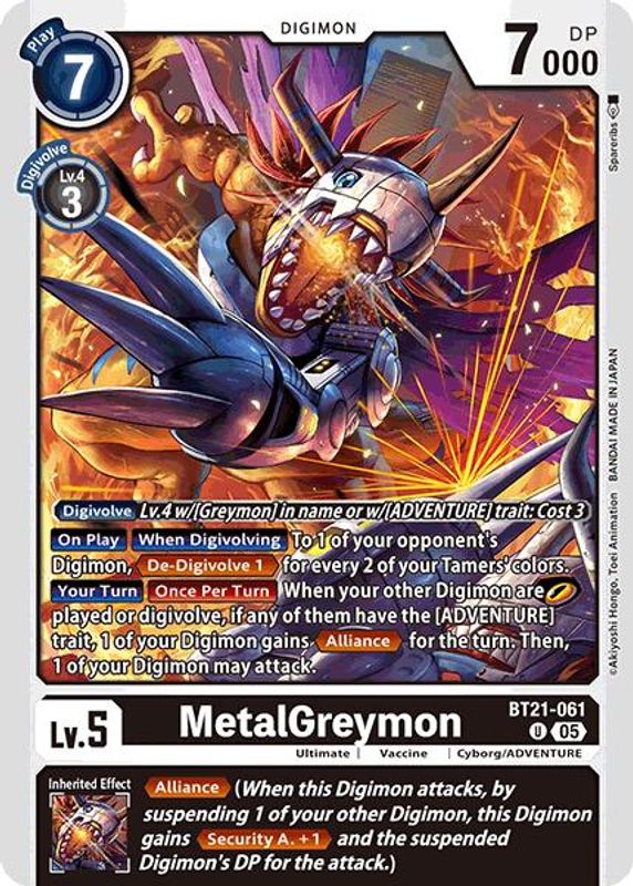 MetalGreymon - BT21-061 - Uncommon