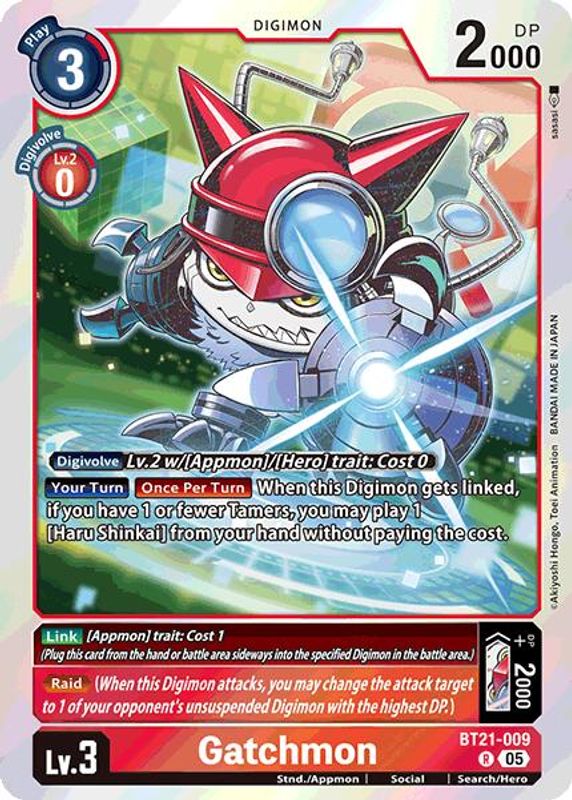 Gatchmon - BT21-009 - Rare