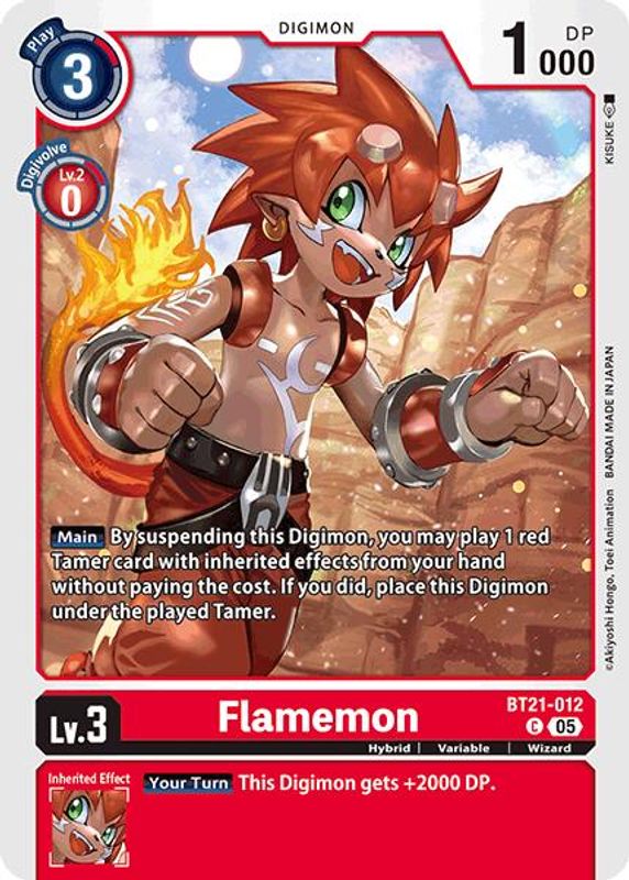Flamemon - BT21-012 - Common