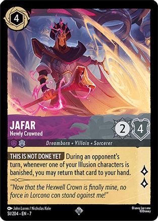 Jafar (Newly Crowned) - 51/204 - Super Rare