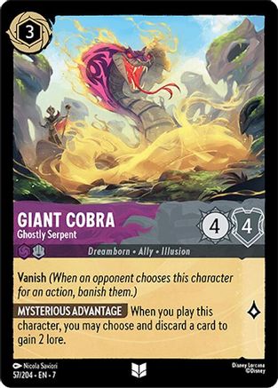 Giant Cobra (Ghostly Serpent) - 57/204 - Uncommon