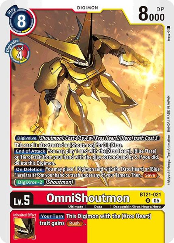 OmniShoutmon (Non-Foil) - BT21-021 - Uncommon