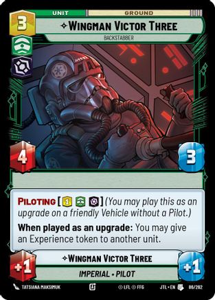 Wingman Victor Three - Backstabber - 086/262 - Uncommon