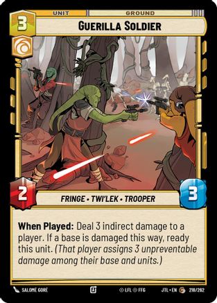 Guerilla Soldier - 218/262 - Common