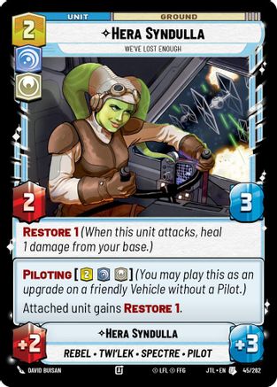 Hera Syndulla - We've Lost Enough - 045/262 - Uncommon