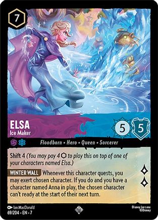 Elsa (Ice Maker) - 69/204 - Super Rare