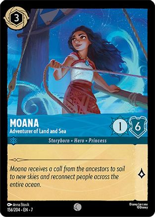 Moana (Adventurer of Land and Sea) - 156/204 - Common
