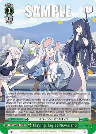 Playing Tag at Neverland - BAV/W112-E073U - Uncommon