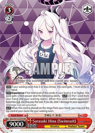 Sorasaki Hina (Swimsuit) - BAV/W112-E079RR - Double Rare