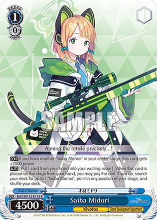 Saiba Midori - BAV/W112-E113R - Rare