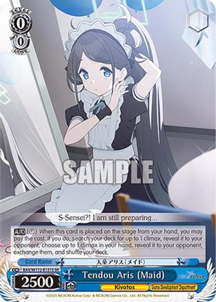 Tendou Aris (Maid) (SR) - BAV/W112-E131SSR - Super Rare
