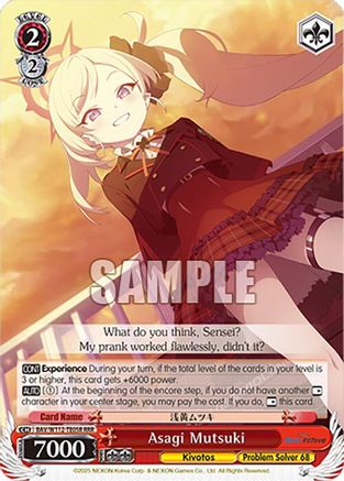 Asagi Mutsuki (RRR) - BAV/W112-TE05RRRRRR - Triple Rare