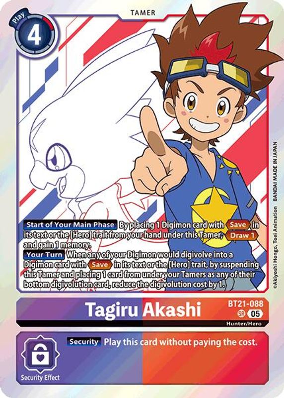 Tagiru Akashi - BT21-088 - Super Rare