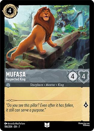 Mufasa (Respected King) - 196/204 - Uncommon