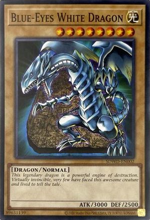 Blue-Eyes White Dragon (SDWD-EN002) (Unlimited Misprint) - SDWD-EN002 - Common - Unlimited