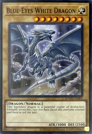 Blue-Eyes White Dragon (SDWD-EN003) (Unlimited Misprint) - SDWD-EN003 - Common - Unlimited