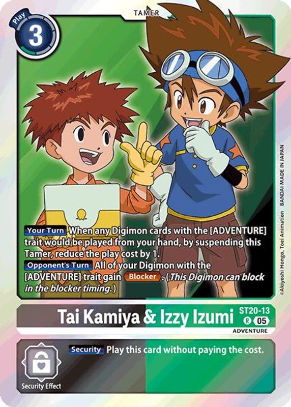 Tai Kamiya & Izzy Izumi - ST20-13 - Rare