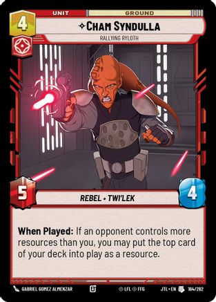 Cham Syndulla - Rallying Ryloth - 164/262 - Uncommon