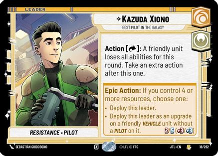 Kazuda Xiono - Best Pilot in the Galaxy - 018/262 - Rare