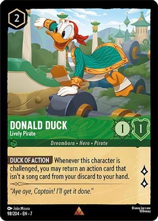 Donald Duck (Lively Pirate) - 98/204 - Rare