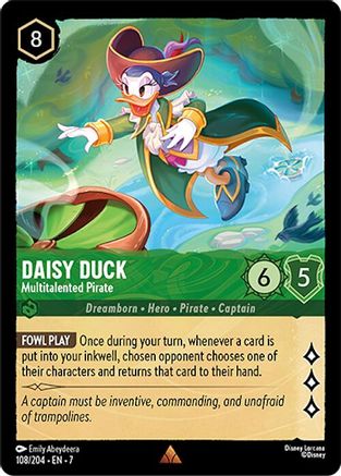 Daisy Duck (Multitalented Pirate) - 108/204 - Rare