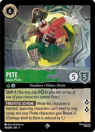 Pete (Space Pirate) - 114/204 - Super Rare