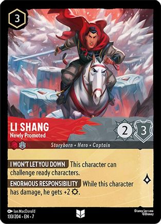Li Shang (Newly Promoted) - 133/204 - Uncommon