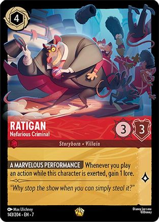 Ratigan (Nefarious Criminal) - 143/204 - Legendary