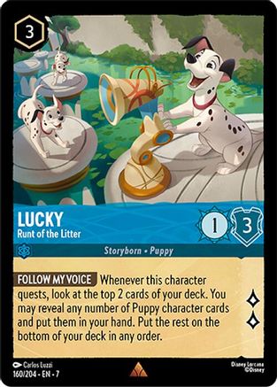 Lucky (Runt of the Litter) - 160/204 - Rare