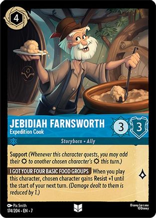 Jebidiah Farnsworth (Expedition Cook) - 174/204 - Uncommon
