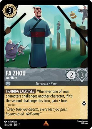 Fa Zhou (War Hero) - 188/204 - Rare