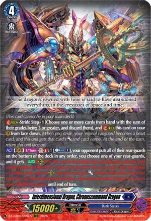 Interdimensional Dragon, Chronoscommand Dragon - DZ-BT06/005EN - Triple Rare