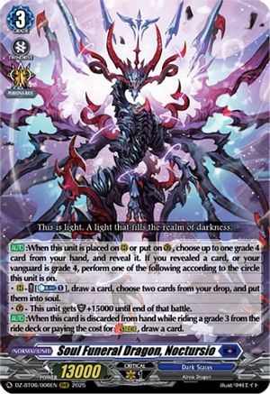 Soul Funeral Dragon, Noctursio - DZ-BT06/006EN - Triple Rare