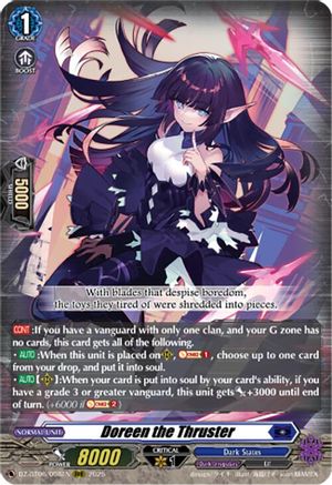 Doreen the Thruster - DZ-BT06/008EN - Triple Rare