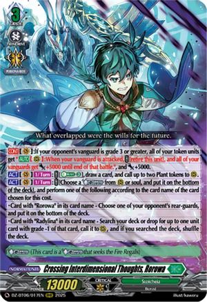 Crossing Interdimensional Thoughts, Rorowa - DZ-BT06/017EN - Triple Rare
