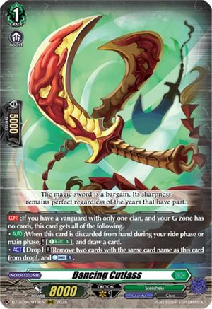 Dancing Cutlass - DZ-BT06/019EN - Triple Rare