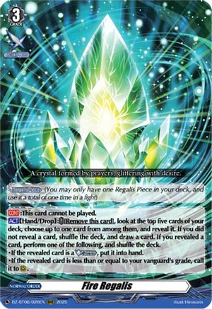Fire Regalis - DZ-BT06/020EN - Triple Rare