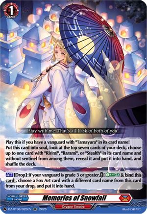 Memories of Snowfall - DZ-BT06/025EN - Double Rare