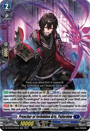 Preacher of Forbidden Arts, Pallordow - DZ-BT06/026EN - Double Rare