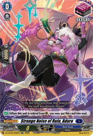 Strange Noise of Ruin, Aduro - DZ-BT06/028EN - Double Rare