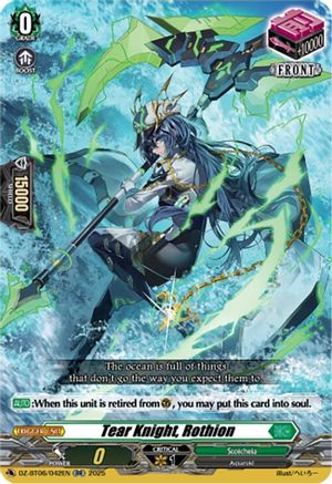 Tear Knight, Rothion - DZ-BT06/042EN - Double Rare