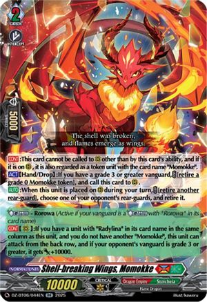 Shell-breaking Wings, Momokke - DZ-BT06/044EN - Double Rare